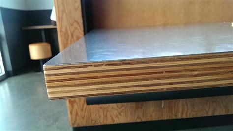 glue sheet metal to plywood|bonding stainless steel to wood.